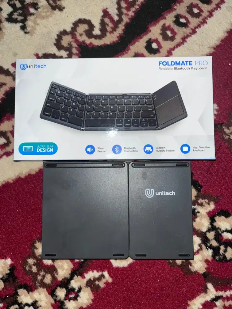 DIJUAL KEYBOARD UNITECH FOLDABLE BLUETOOTH