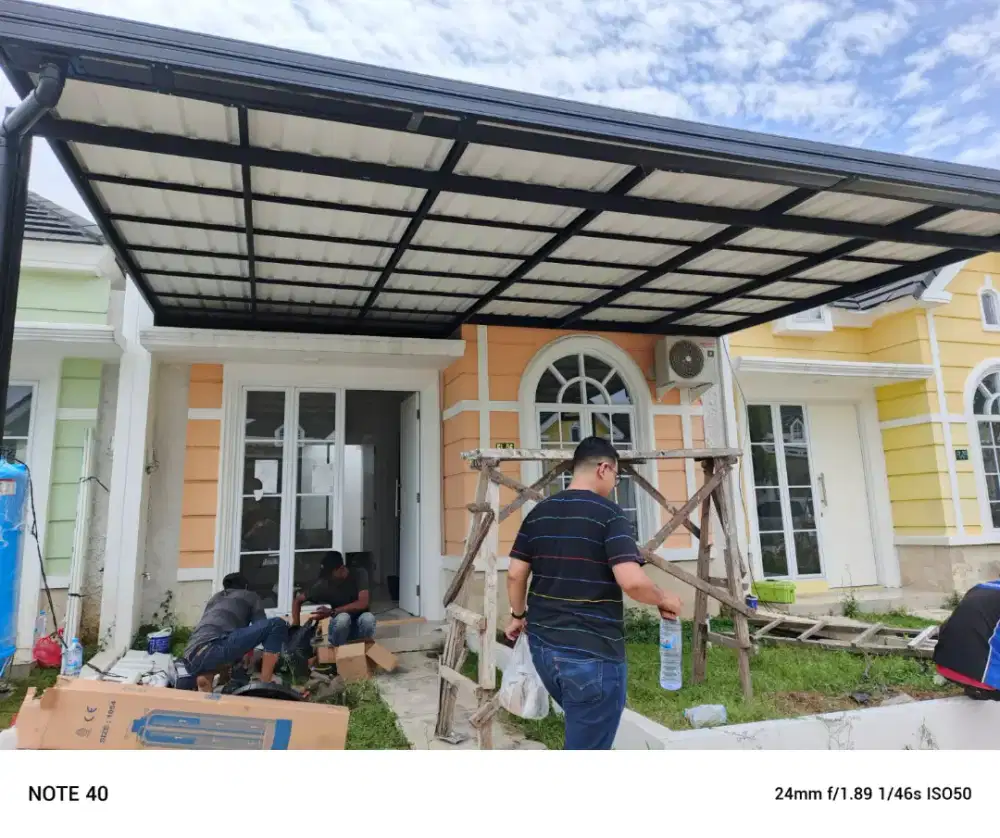 Kanopi baja ringan teras carport dan dapur atap spandek / atap alderon
