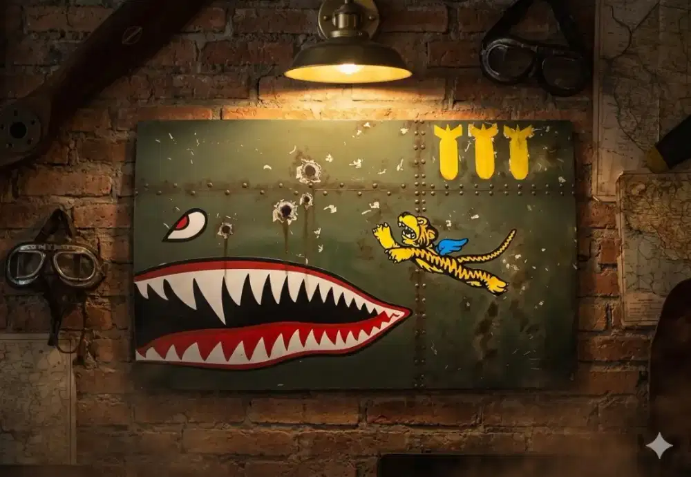 Dekorasi hiasan dinding body pesawat vintage antik lawas jadul