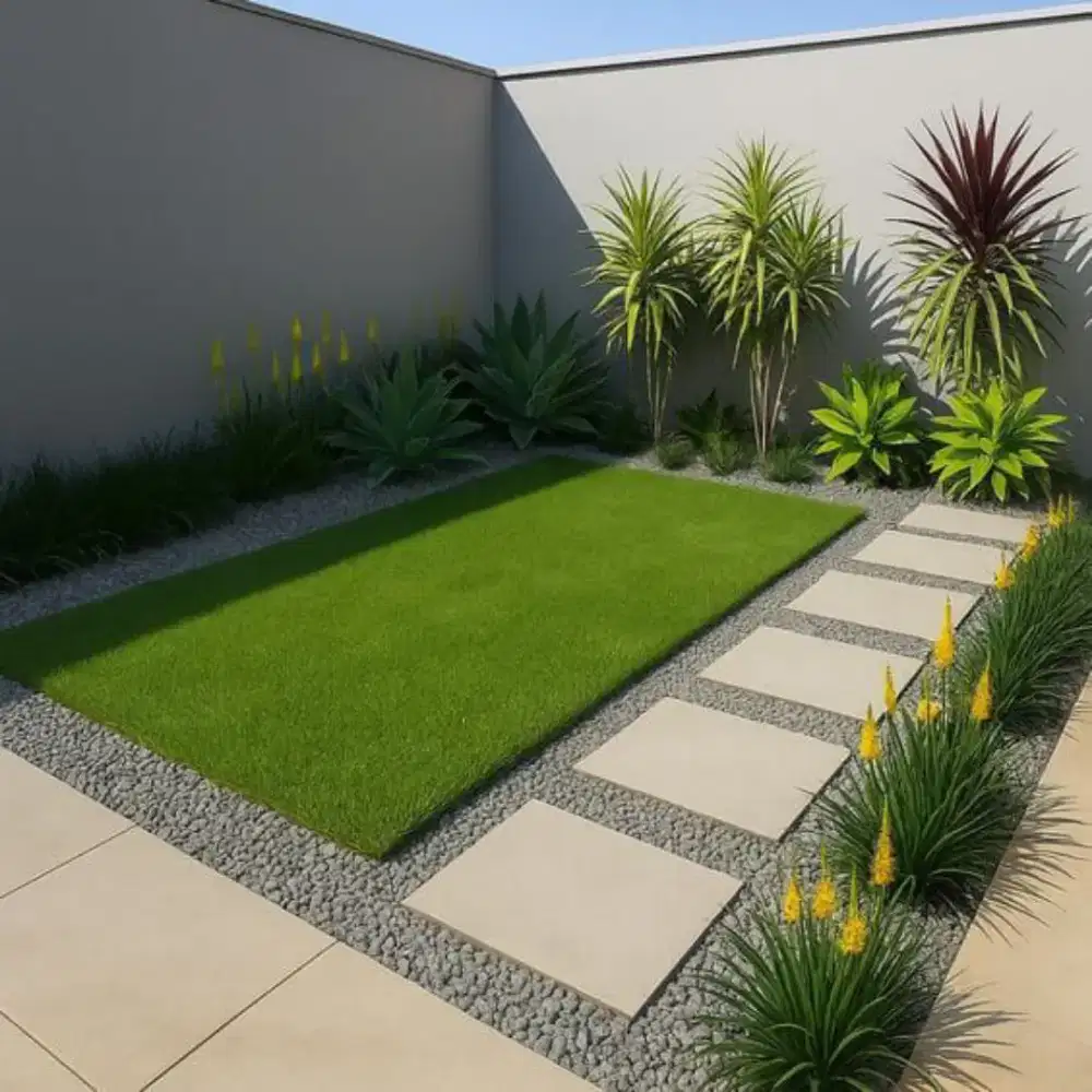 Jasa pembuatan taman korea taman sintetis taman kering Ooutdoor dll #