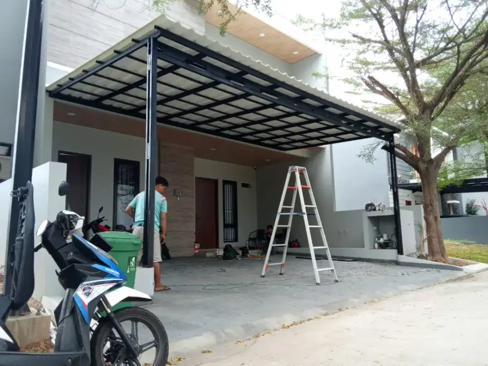 Tukang jasa pasang kanoi teras rangka baja ringan