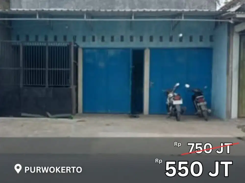 Dijual Ruko Cocok Untuk Usaha Lokasi Strategis Purwokerto