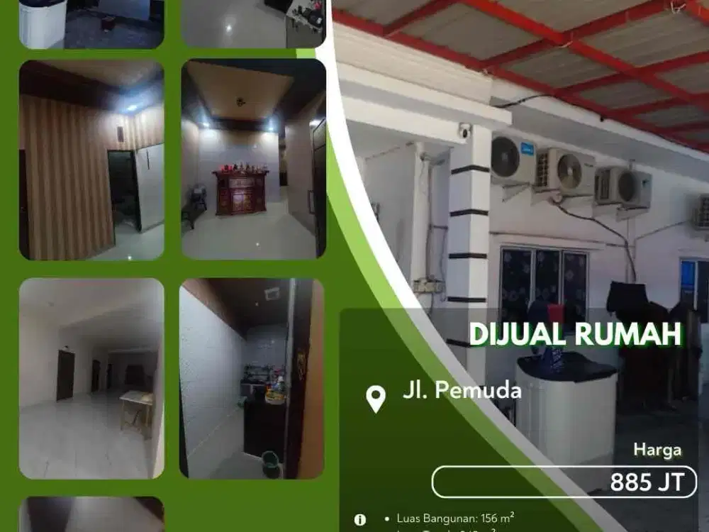 Dijual Rumah Pemuda Pekanbaru Kota Siap Tinggal!