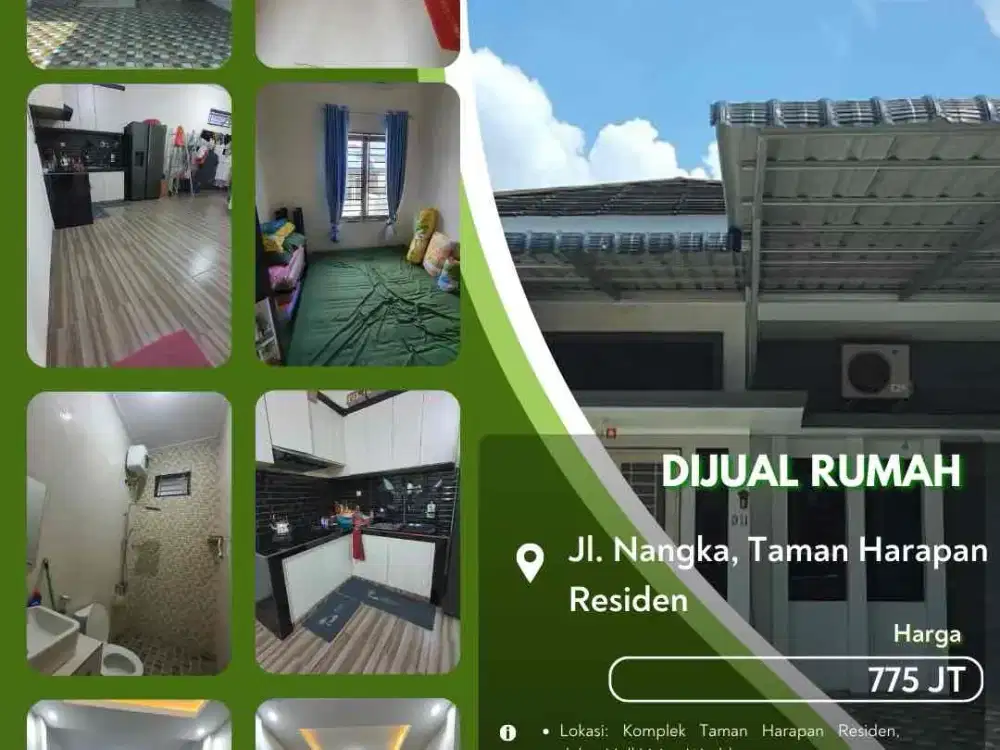 Dijual Rumah Komplek Taman Harapan Residence Jalan Nangka Pekanbaru Kota!