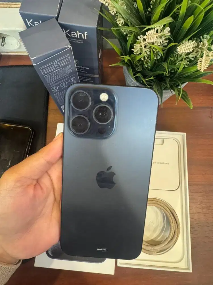 iPhone 15 Pro Max 256GB Ex iBox Blue T BH 90% lengkap