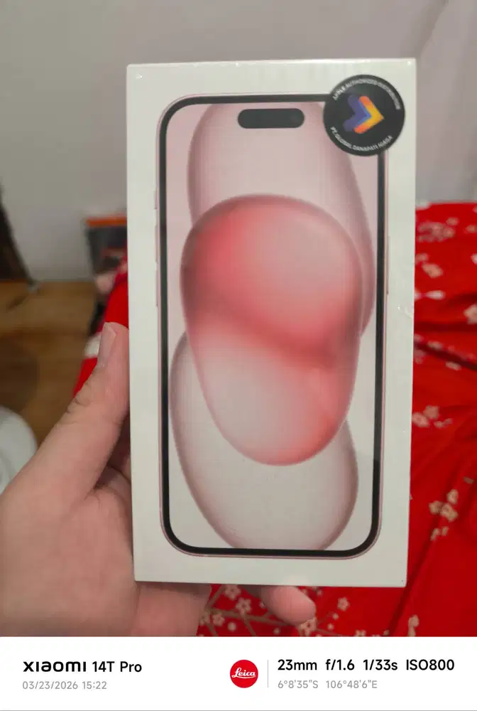 iphone 15 128GB PINK NEW RESMI Garansi blibli/GDN