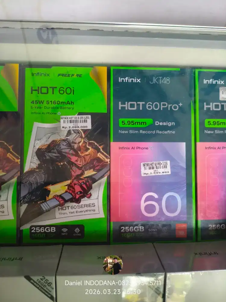 Infinix hot 60 i dan 60 pro ready stok ditoko Atlantis