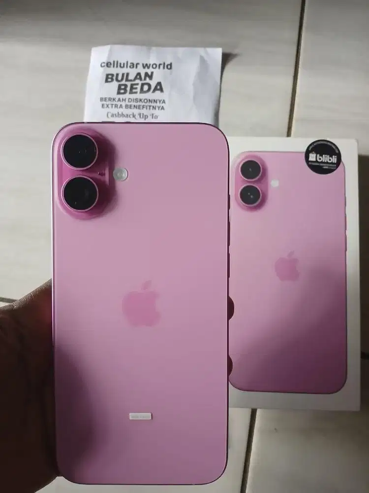 Iphone 16 plus 128GB pink