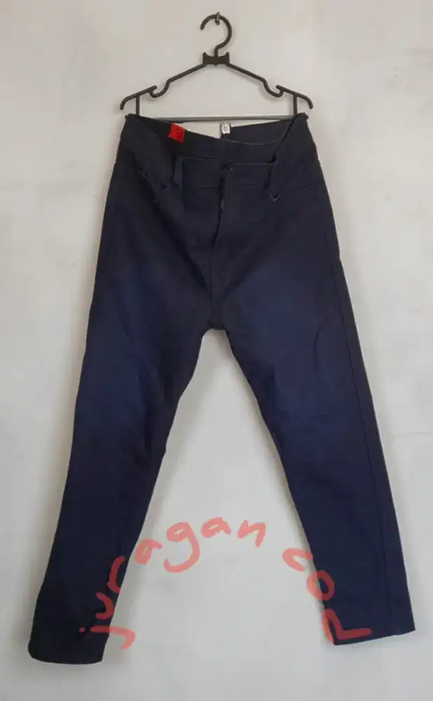 celana jeans pria melar flexibel ukuran 37