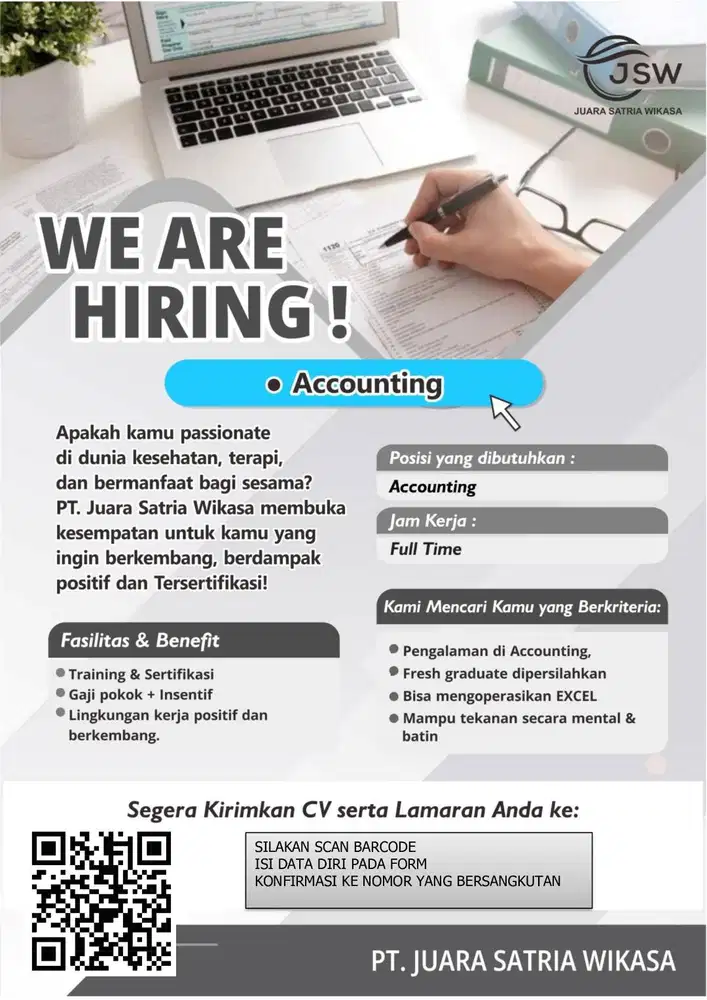 Loker Accounting - Medan - Segera Join