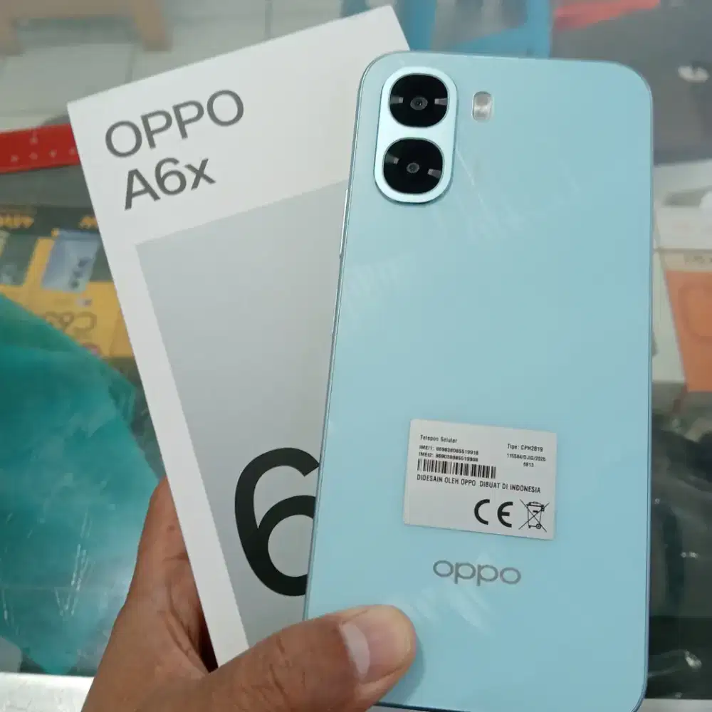 Oppo A6x ram 18gb. (6+12) Memori 256gb garansi resmi oppo