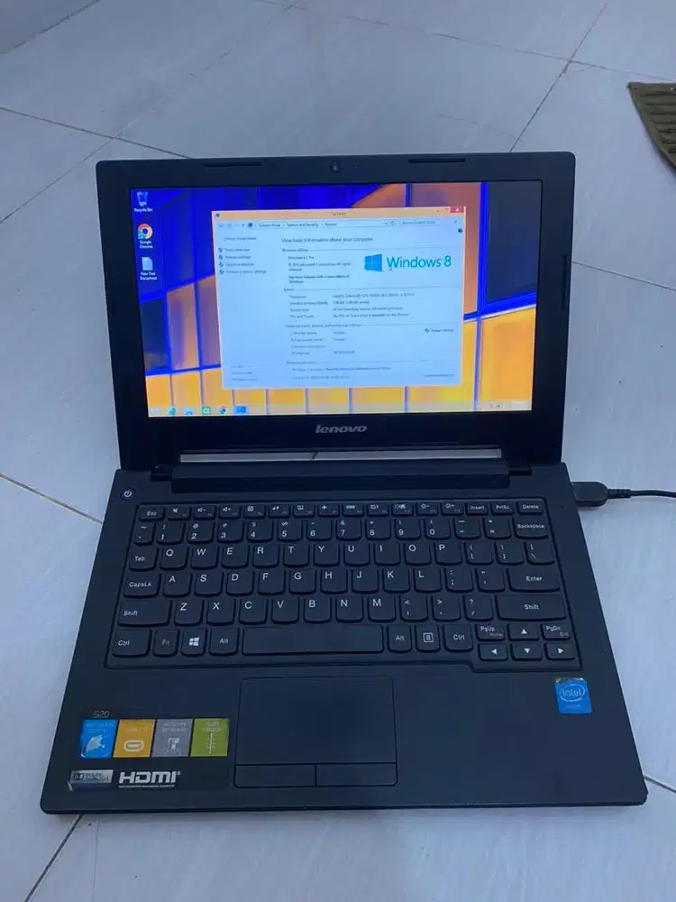Laptop Lenovo s20-30 penyimpanan 500gb