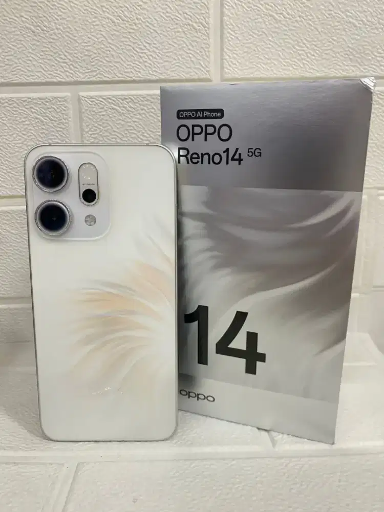 Oppo reno 14 5G 12/256 grs 07/2027 like new full original