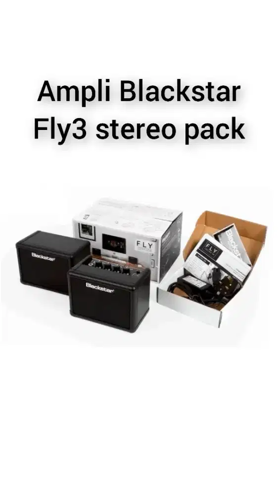 Ampli bass blackstar fly3 stereo pack mulus like new banget