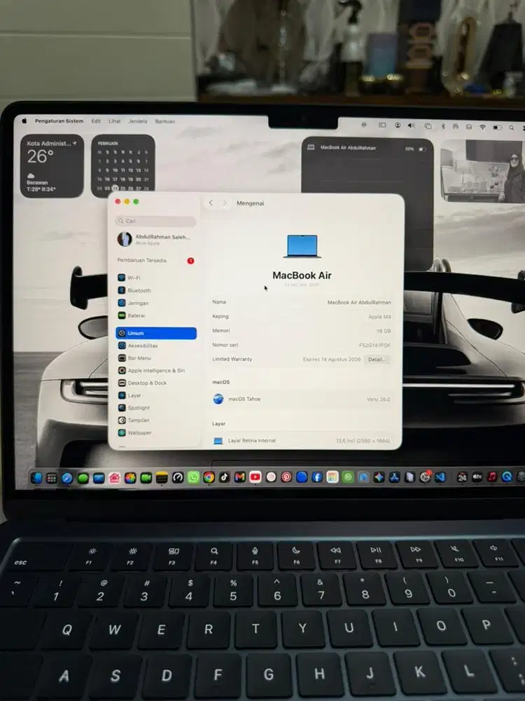 di jual  mabcook air m4 16/256