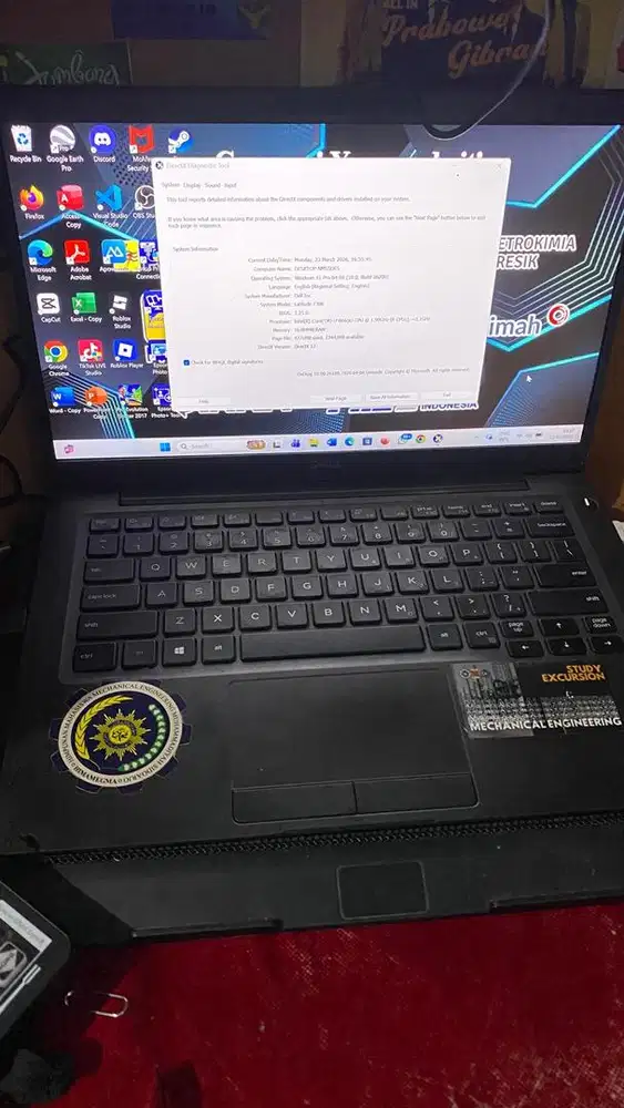 Laptop Dell Latitude 7300 ram 16gb