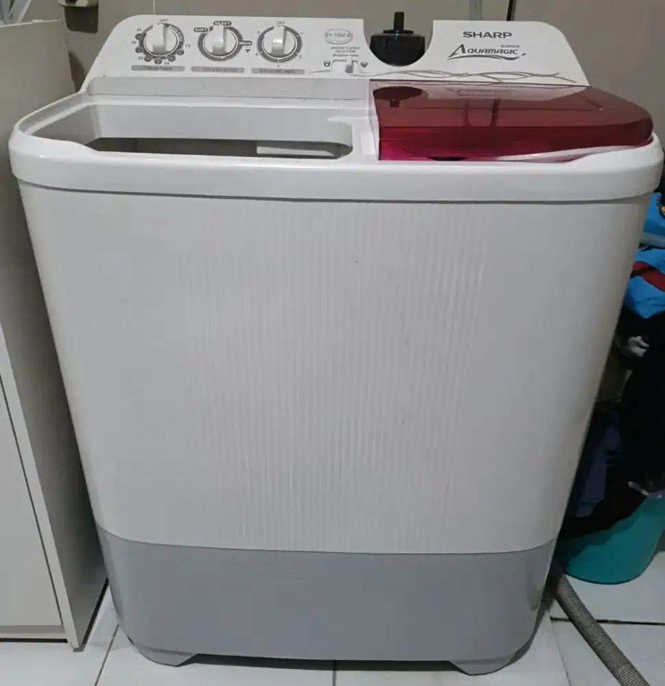 MESIN CUCI 2 TABUNG MERK SHARP AQUAMAGIC