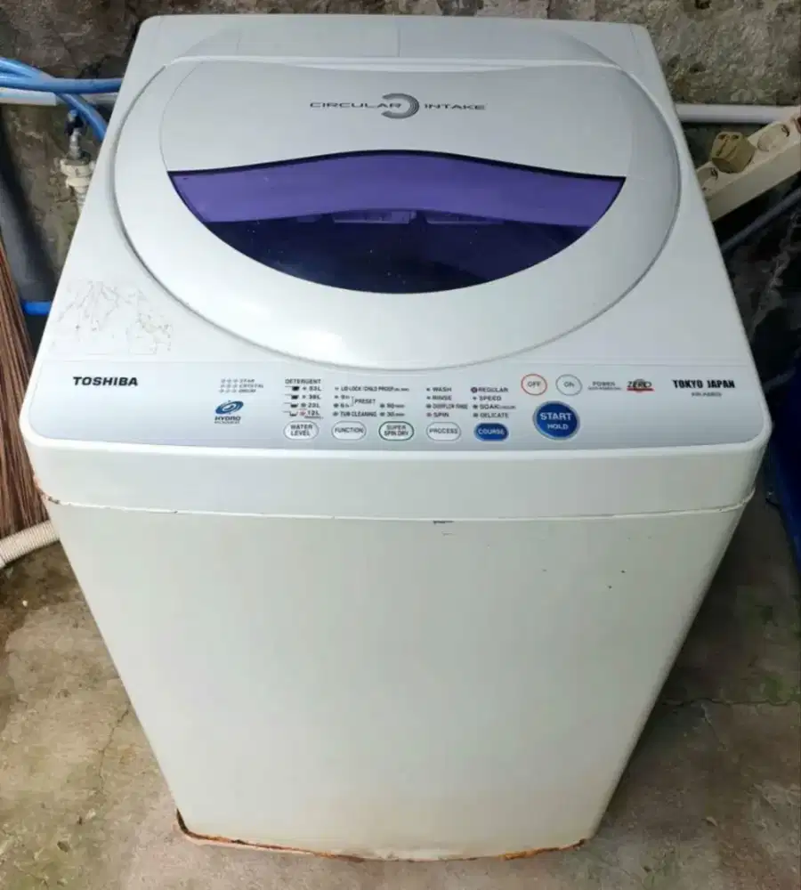 Mesin cuci otomatis Toshiba Circular Intake Type AW-880S 8 kg