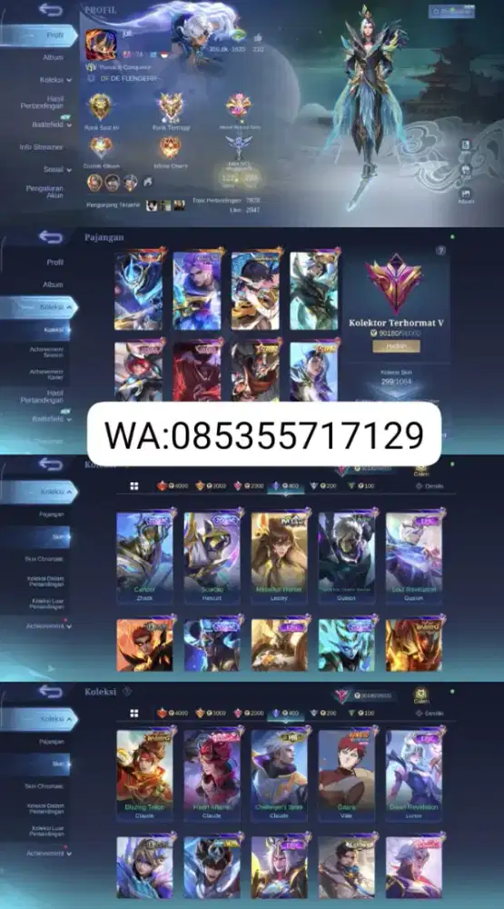 AKUN ML SPEK GAGAH LOG GUGEL