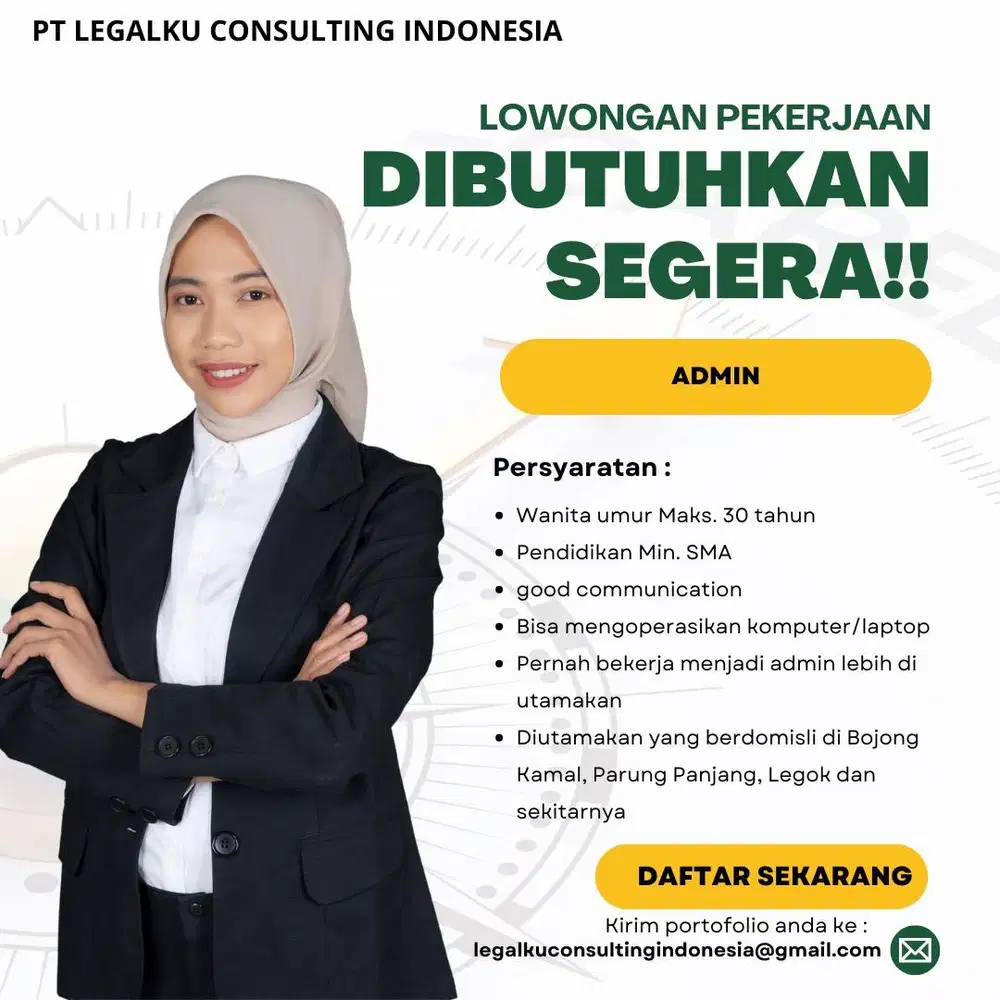 LOWONGAN KERJA ADMIN
