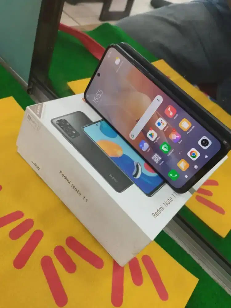 Redmi Note 11 Ram 6/128 gb smua normal lengkap tampa kendala