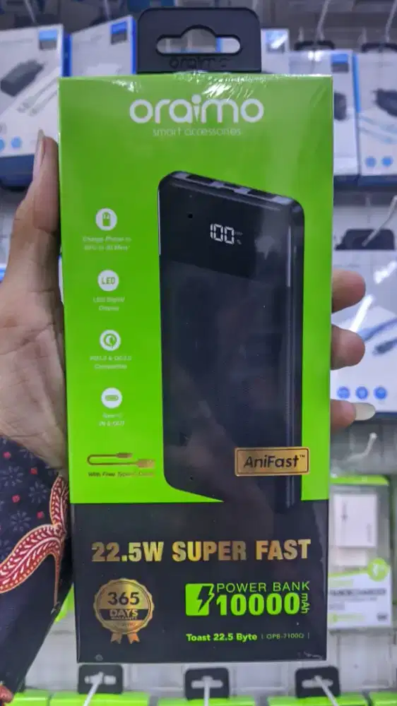 POWER BANK 10.000 mAh ORAIMO OPB-7100Q