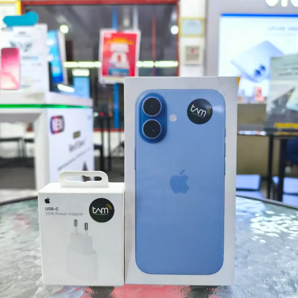 iPhone 17 256GB new iBox warna biru