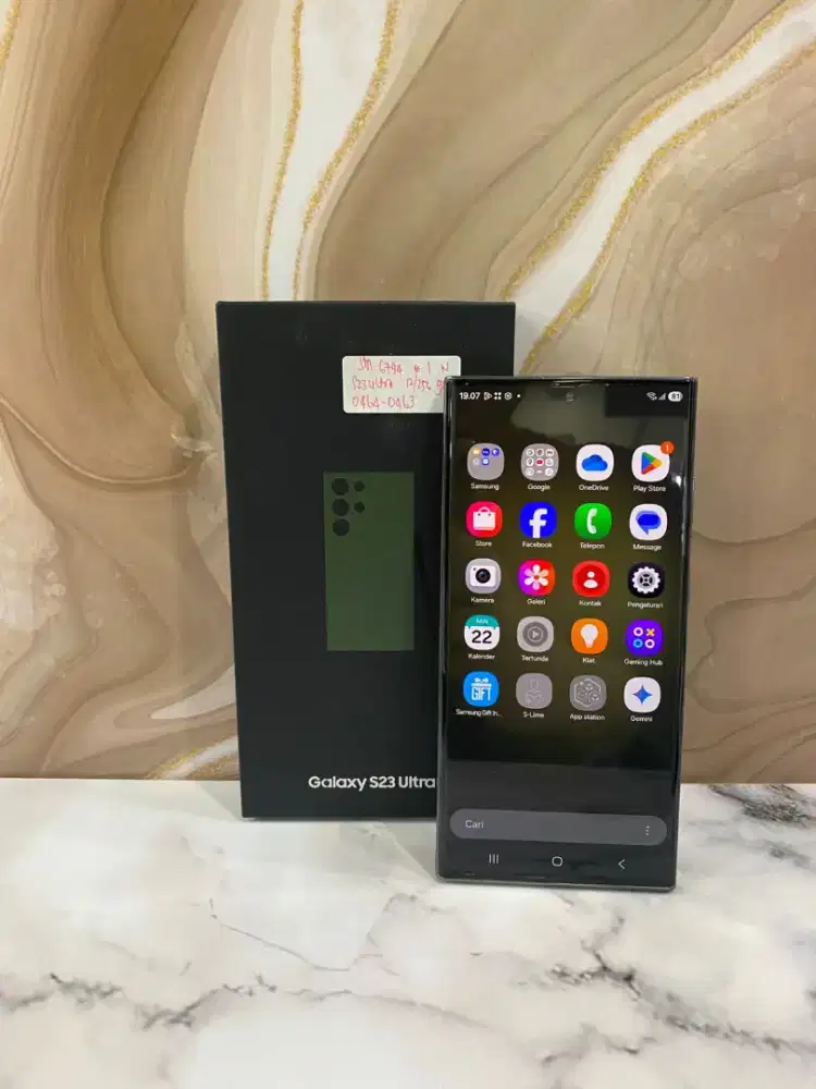Samsung Galaxy S23 Ultra 12/256gb warna green second fulset