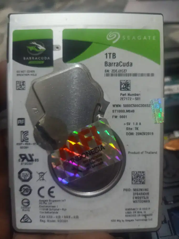 Jual copotan normal.hdd 1 tb dan SSD 256gb juga ram  ddr 3