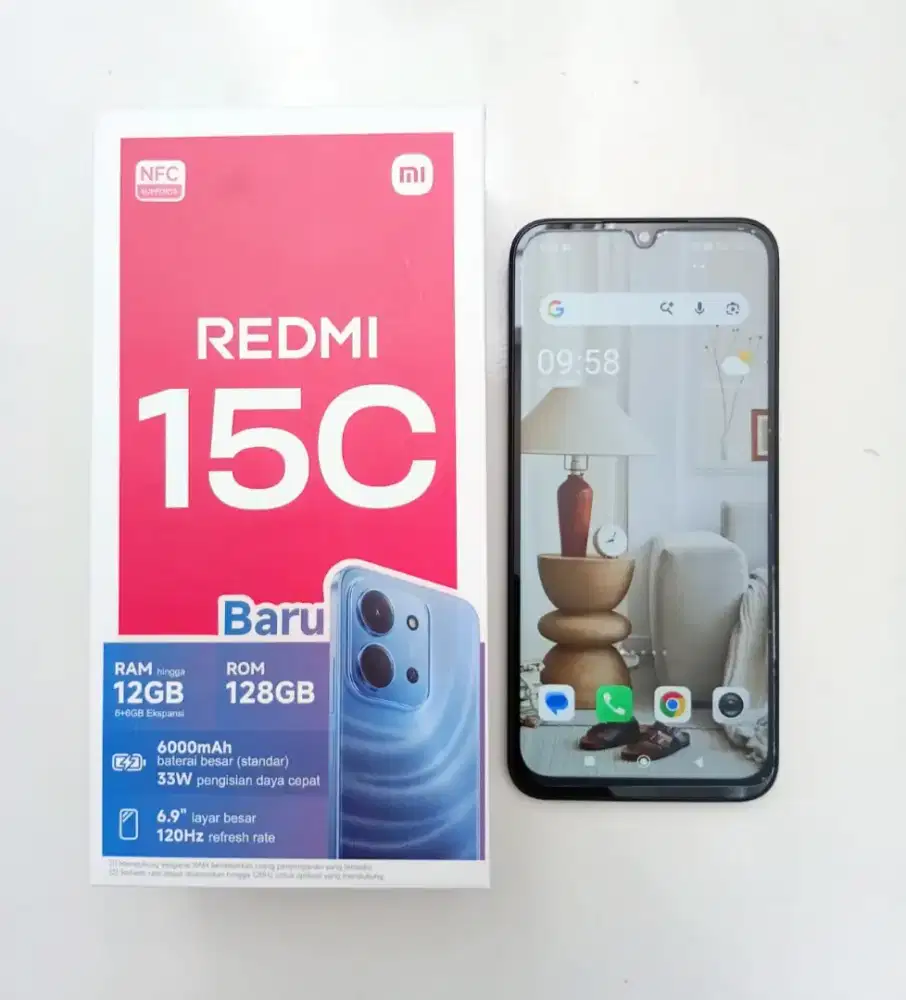 HP XIAOMI REDMI 15C BLACK 6+6/128 GB