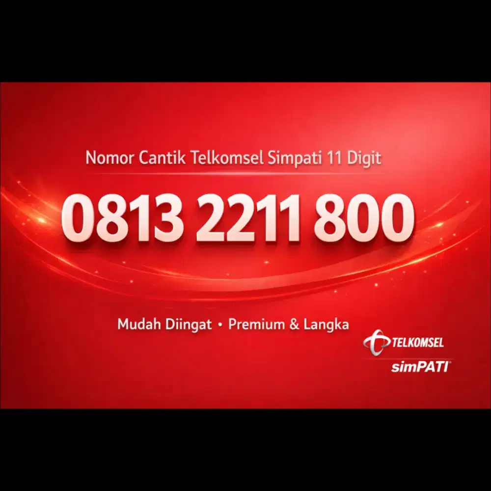 Nomor cantik telkomsel kartu perdana simpati 11 digit