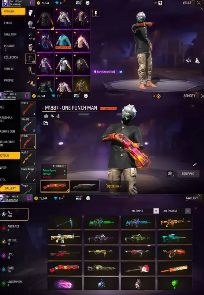 Jual akun ff aman dan amanah di jamin aman