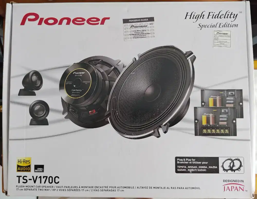 Split speaker Pioneer TS-V170