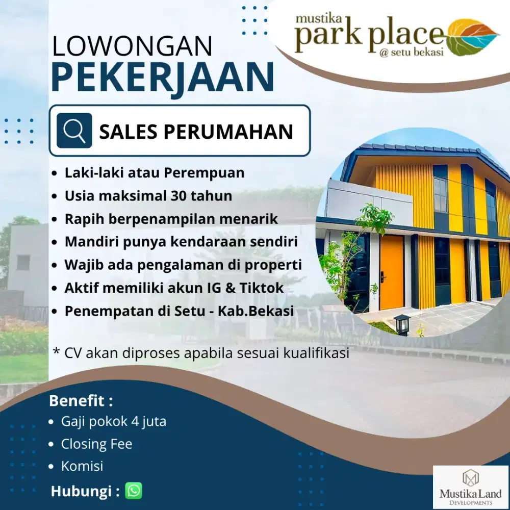 Loker Sales Properti Bekasi