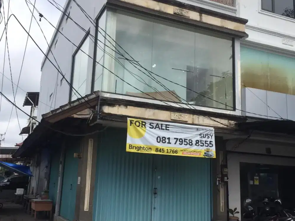 DIJUAL RUKO 3 LANTAI GATSU TIMUR SEBELAH BCA DENPASAR BALI (NEGO)