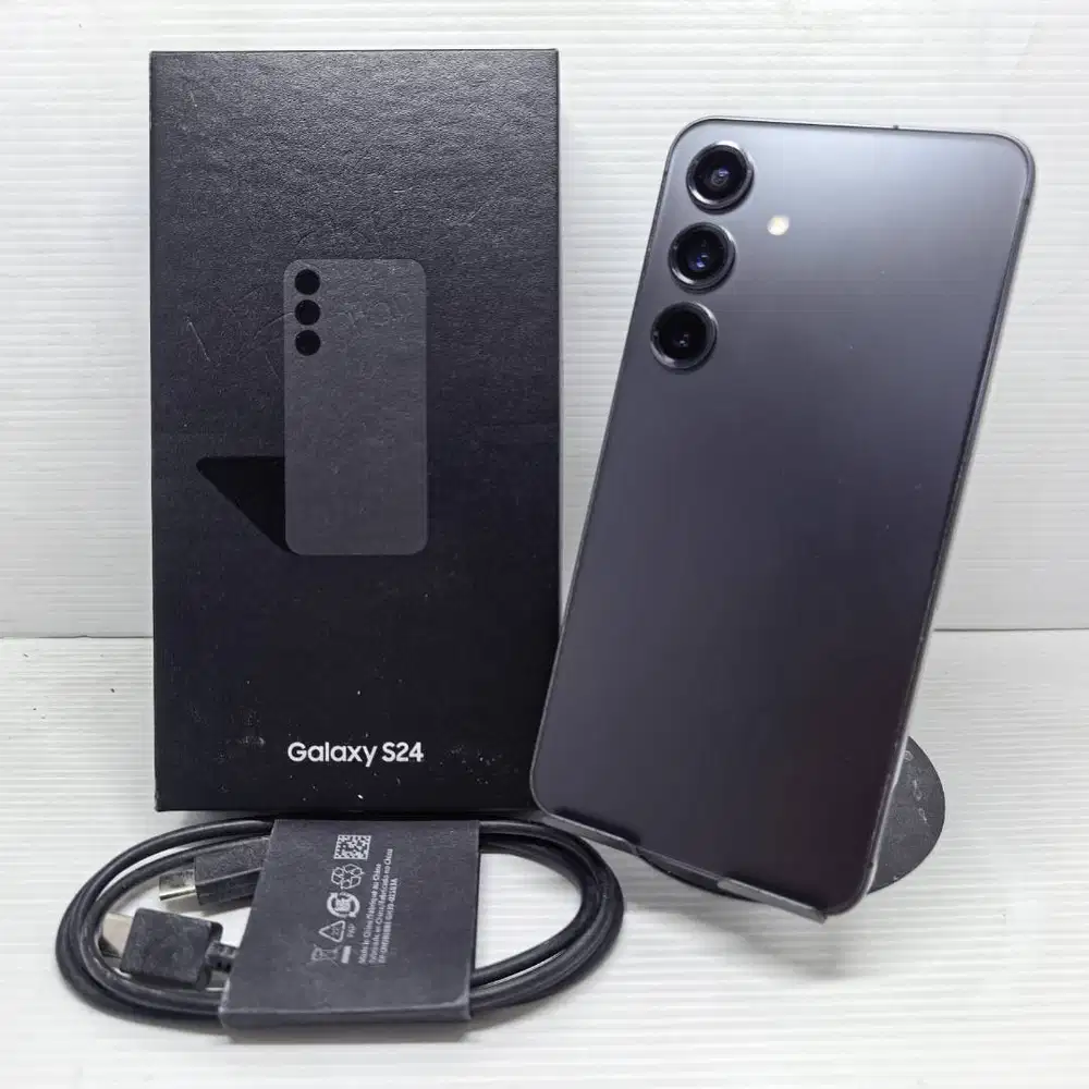 GRESS LIKE NEW MULUS SAMSUNG GALAXY S24 5G 8/256 ONYX BLACK FULLSET NO