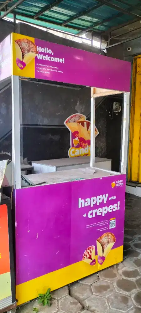 Gerobak crepes bekas