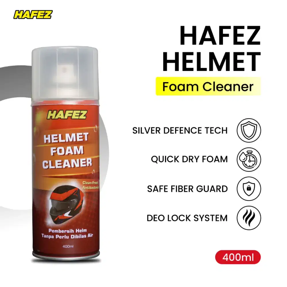 HAFEZ FOAM HELMET Pembersih Helm Wangi Kilap