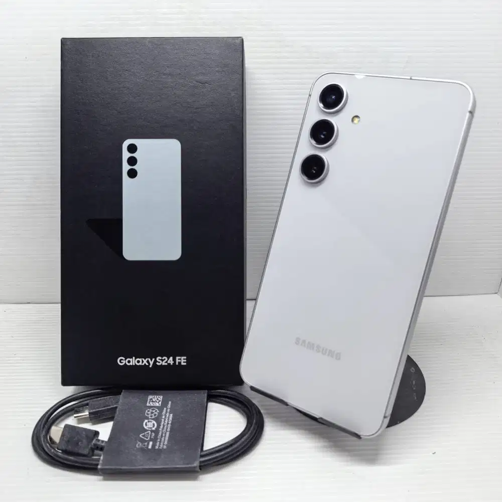 GARANSI ON PANJANG! SAMSUNG GALAXY S24 FE 5G 8/256 GREY SEIN   MULUS