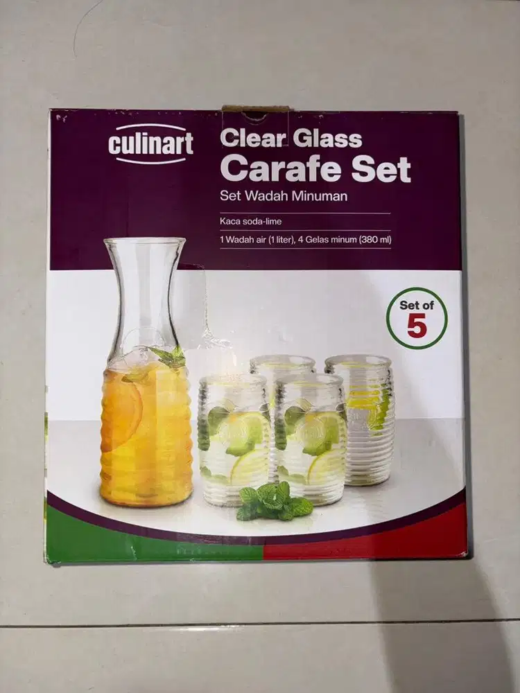 Set Teko Kaca Estetik Culinart Carafe