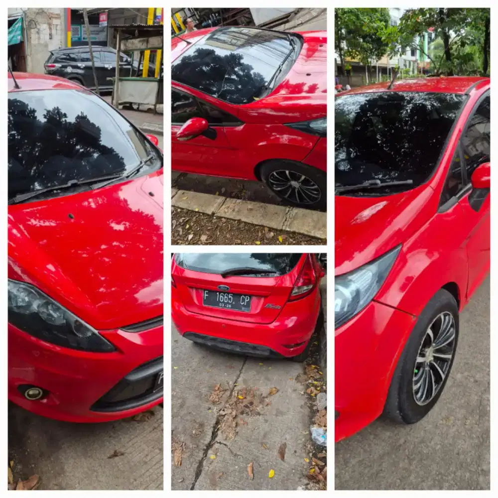 Ford fiesta 1.4matic tren 2011 merah.bisa tt motor