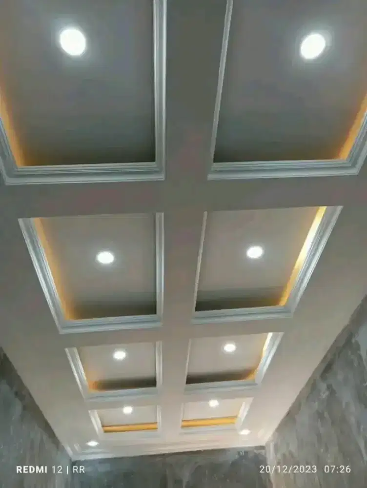 Plafon gypsum dan pvc ya gan