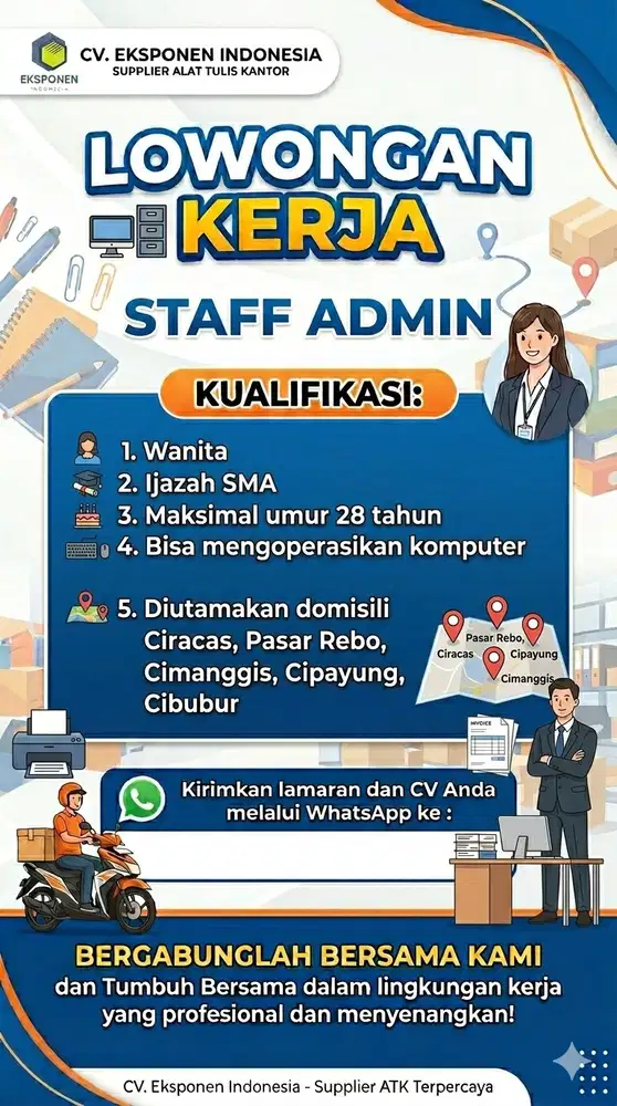 Lowongan Kerja Staff Administrasi