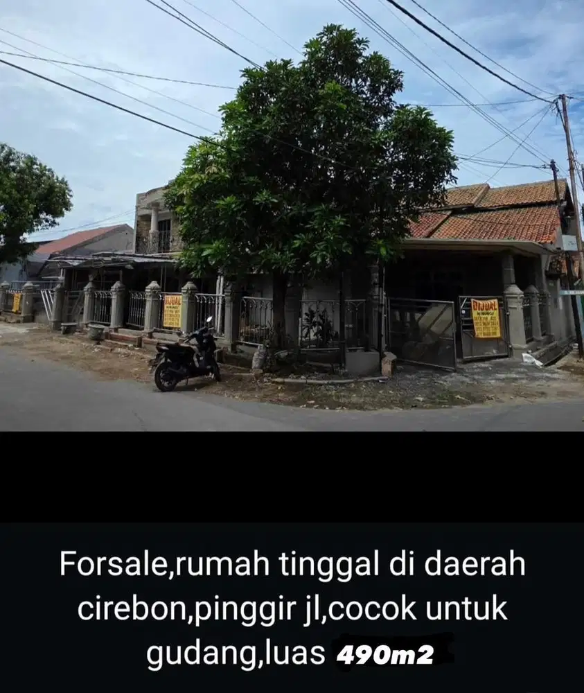 Dijual Tanah Strategis 490 m2 SHM di Jl. Gn Agung , Cirebon