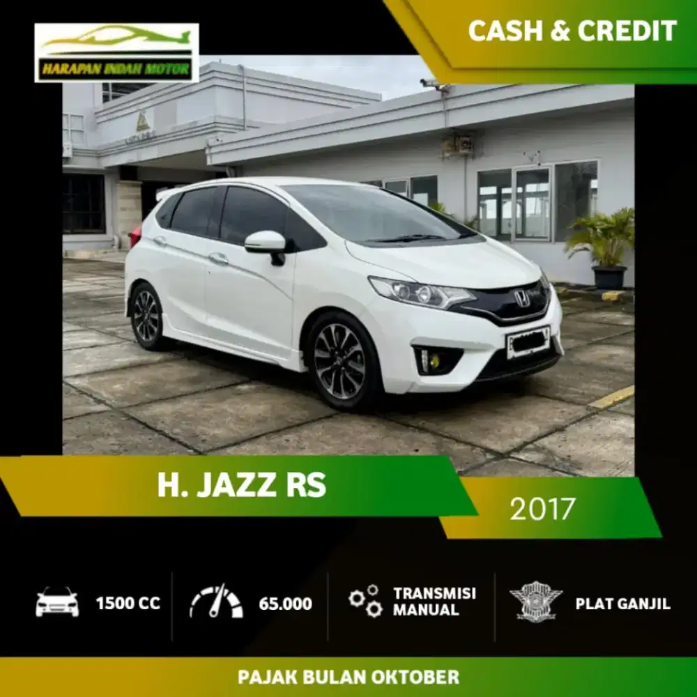 Honda Jazz 1.5 RS Manual MT 2017 Low KM 65RB Antik