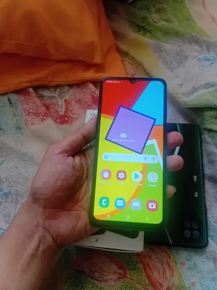 Samsung A12 ram 8gb(4+4) 128gb lengkap mulus segel bonus