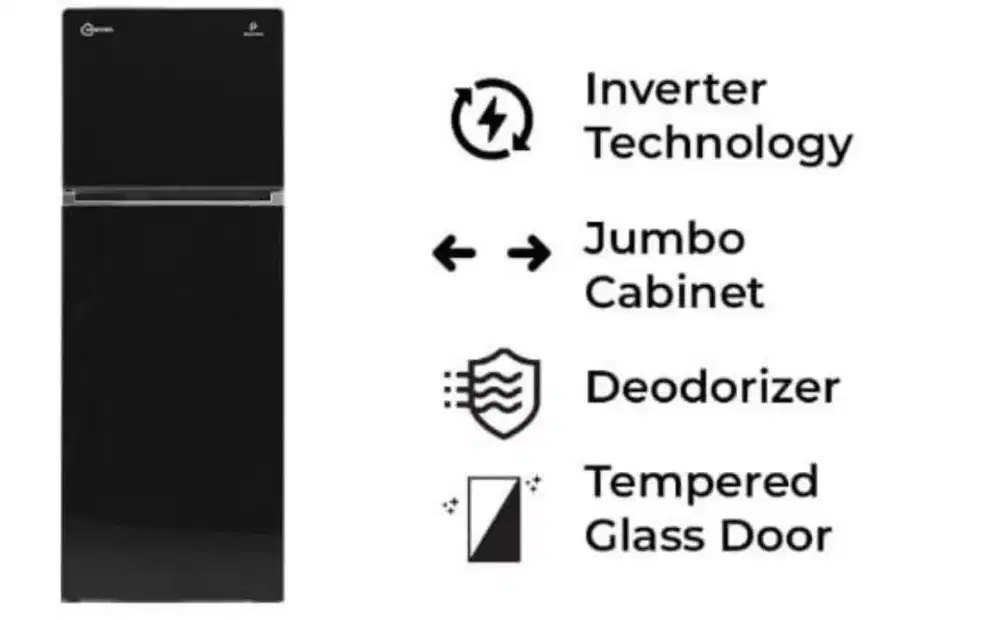 POLYTRON Kulkas 2 Pintu Belleza Jumbo Inverter 260 Liter – PRW 29VX