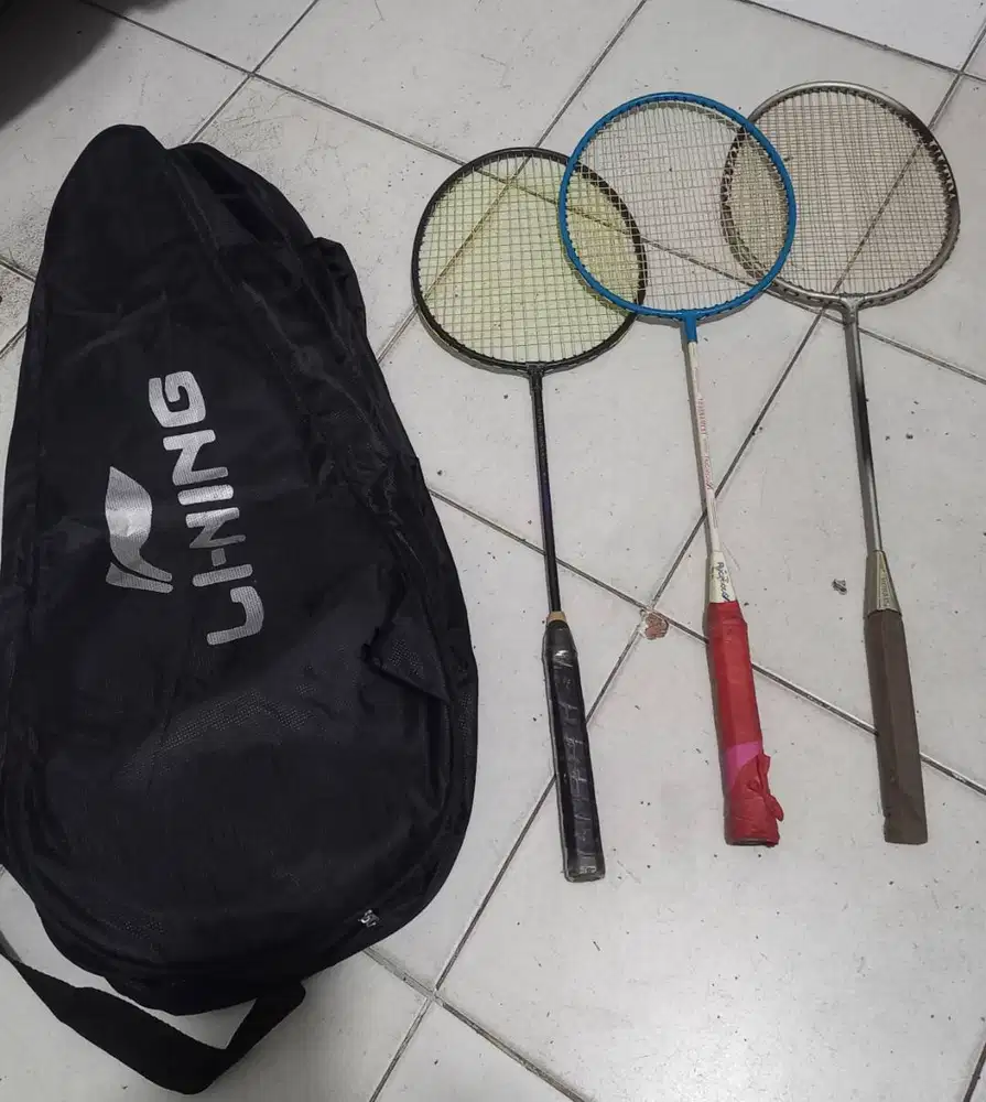 Tas Raket Badminton Baru,ada 3sleiting,bisa 2+4+2 raket dan 3 Raket nd