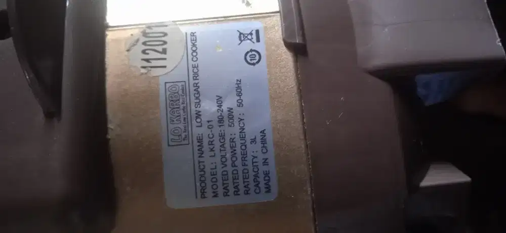 Rice cooker low sugar LO KARBO