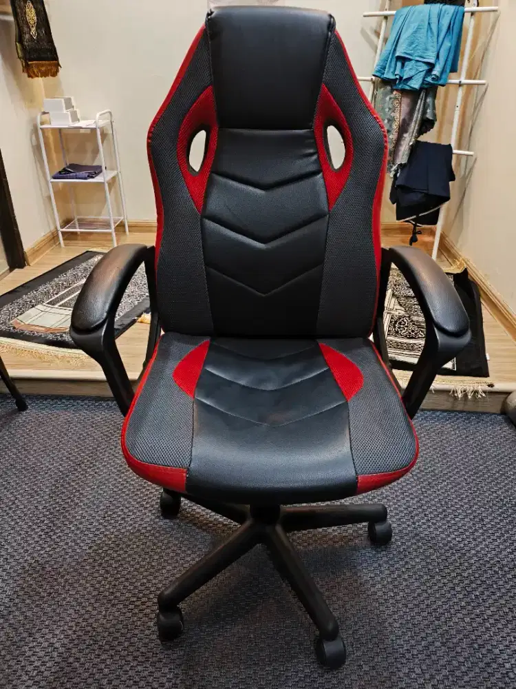 INFORMA OBITO KURSI GAMING - MERAH/HITAM ORIGINAL PRELOVED